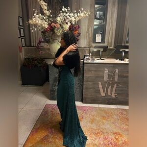 Shay Formal Lurex Glitter Dress